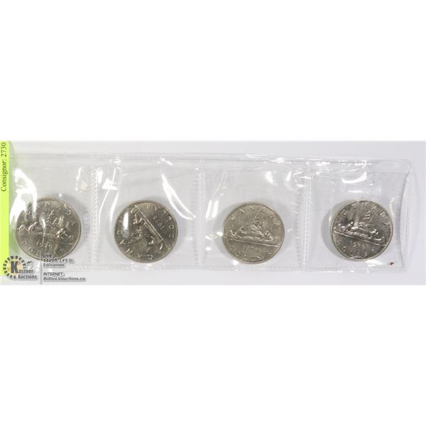 1975-78 CANADIAN DOLLARS- SET OF 4