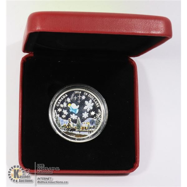 2016 FINE SILVER 1oz GLASS ANGEL MINT COIN