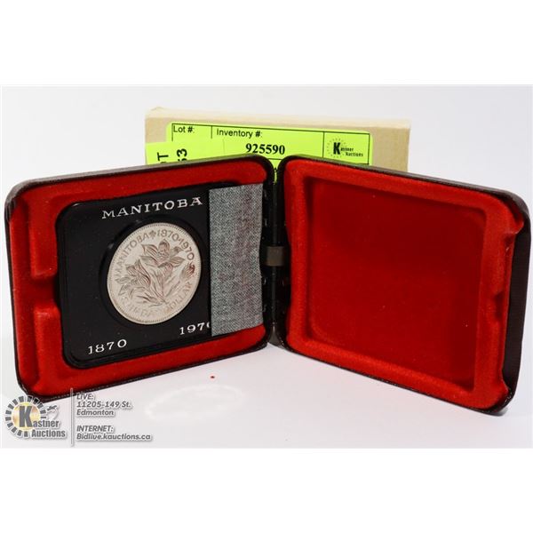 1870-1970 SILVER CANADA MANITOBA $1 COIN