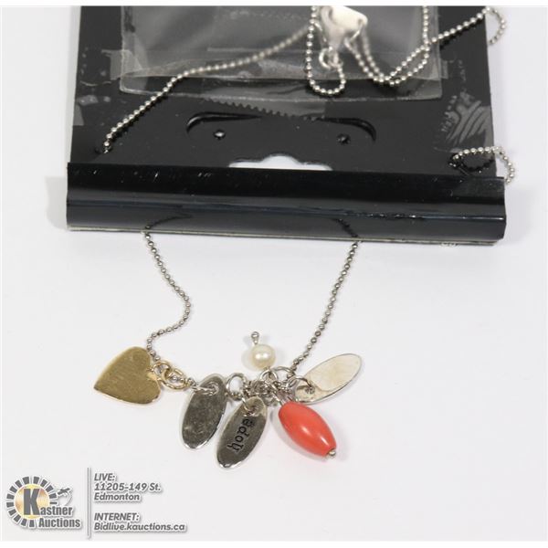 STERLING SILVER .925 MULTI CHARM NECKLACE