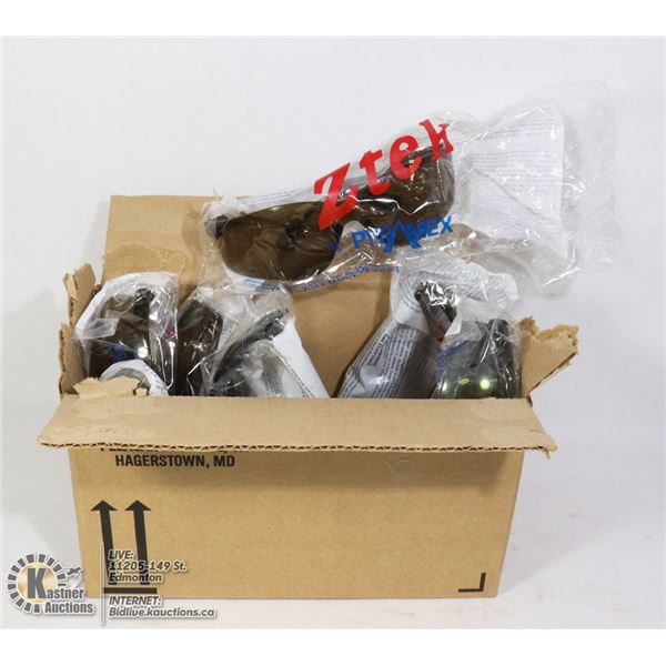 LOT OF 7 ZTEC PYRANEX SAFETY GLASSES