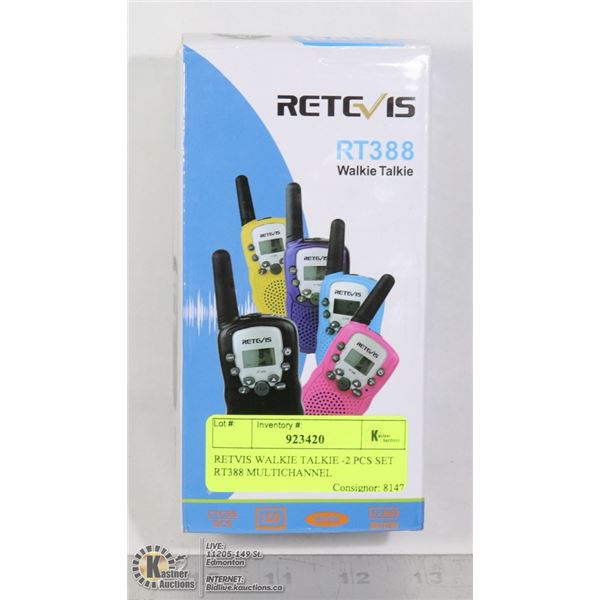 RETVIS WALKIE TALKIE -2 PCS SET RT388 MULTICHANNEL