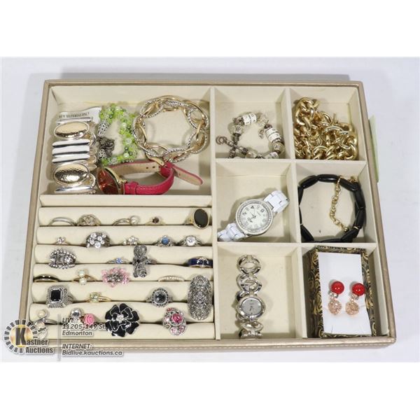 TRAY OF JEWELRY INCLUDING 925 SILVER ALL TOGETHER