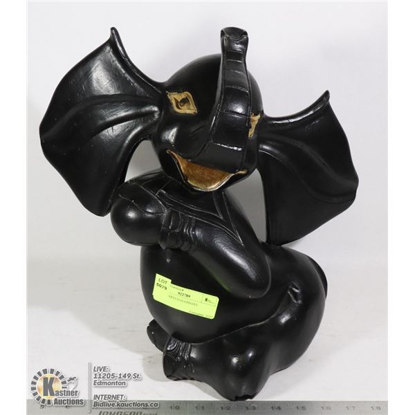 WOOD CARVED ELEPHANT