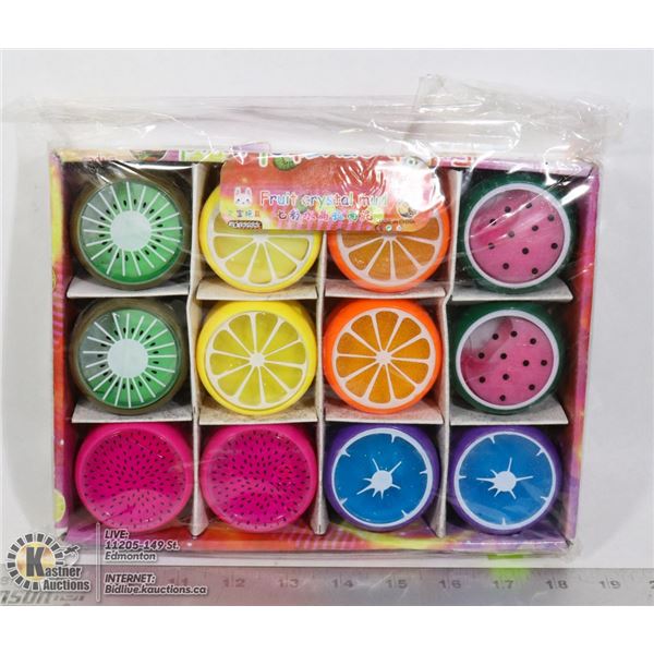 24PC FRUIT CRYSTAL MUD