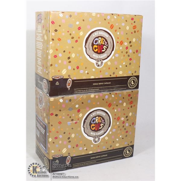 TWO BOXES OF A BIT OBSESSED CRAZY CUPS