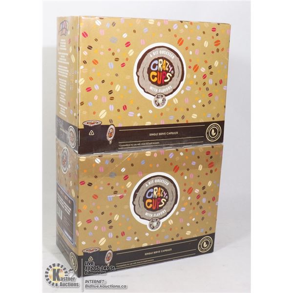 TWO BOXES OF A BIT OBSESSED CRAZY CUPS