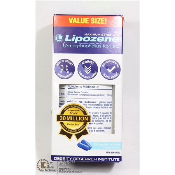BOTTLE OF LIPOZENE WEIGHT LOSS PILLS