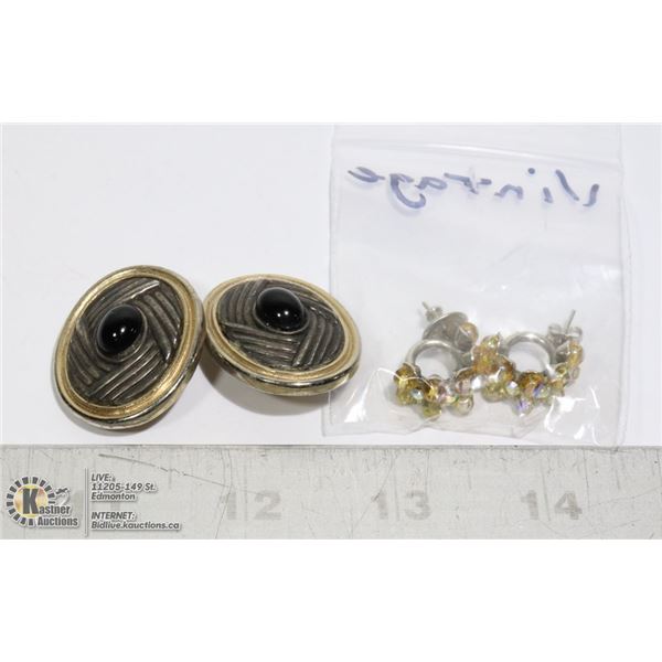 VINTAGE CLIP ON EARRINGS