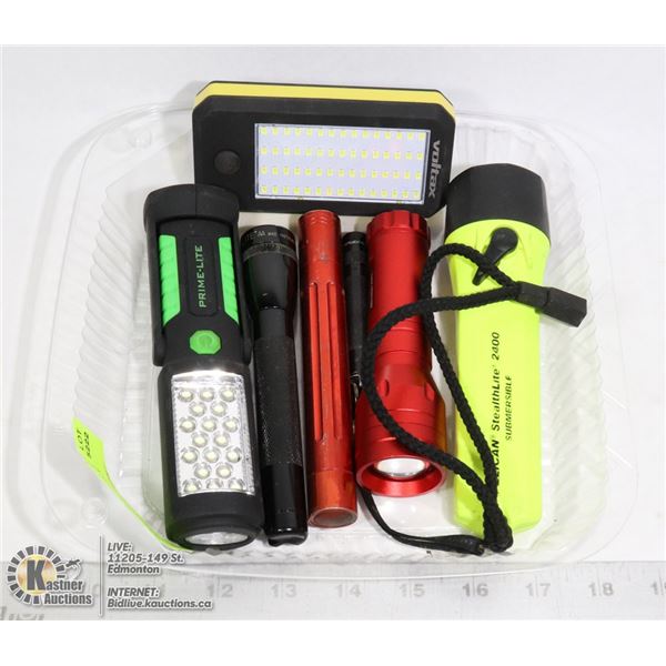 FLASHLIGHT COLLECTION. PELICAN, MAGLITE, SNAP-ON