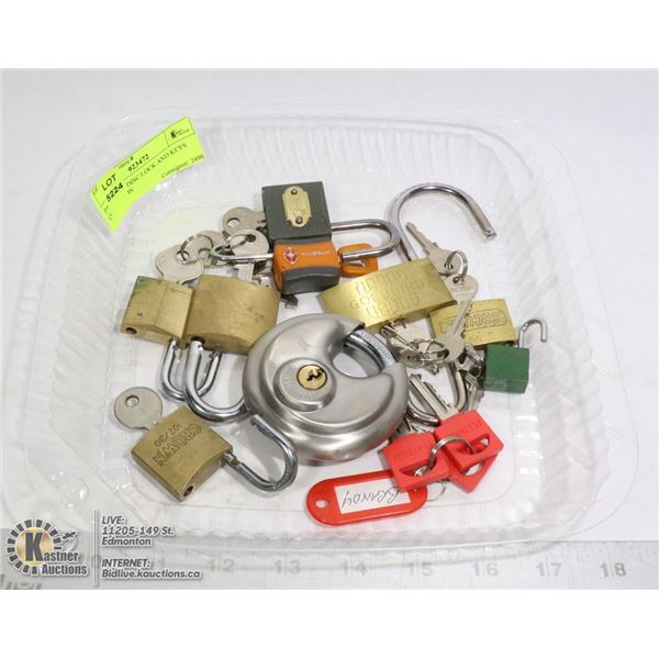 PADLOCKS DISC LOCK AND KEYS COLLECTION