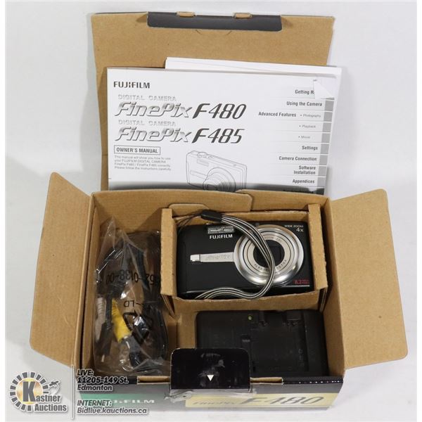 FUJI FINEPIX F480 DIGITAL CAMERA- INCLUDES