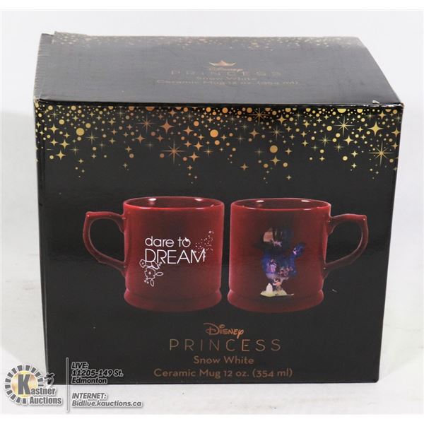 NEW DISNEY SNOW WHITE DARE TO DREAM 12-OZ MUG