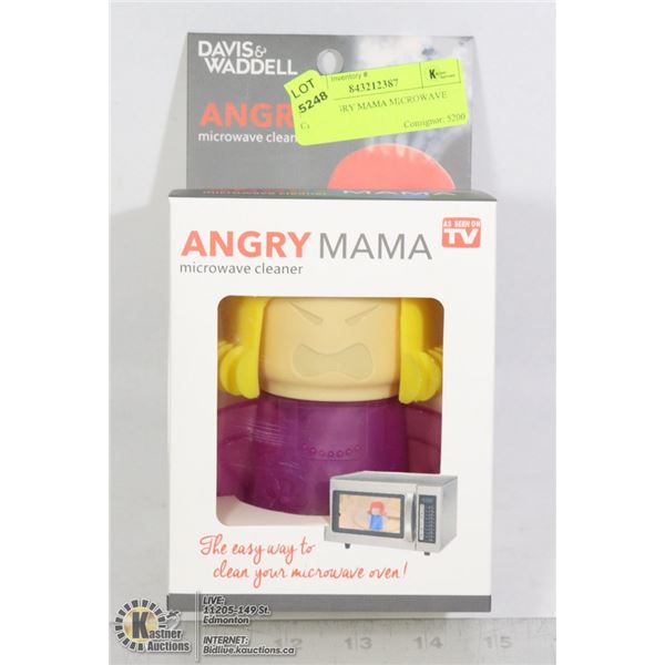 NEW ANGRY MAMA MICROWAVE CLEANER