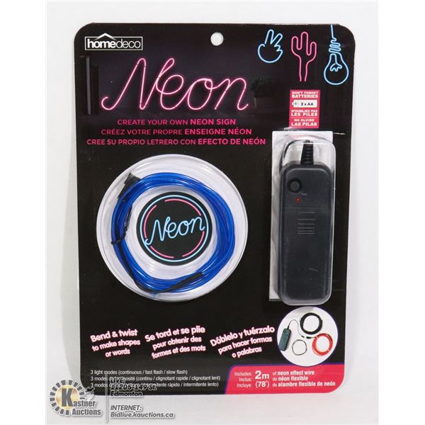 NEW CREATE YOUR OWN NEON SIGN (BATTERY POWERED)