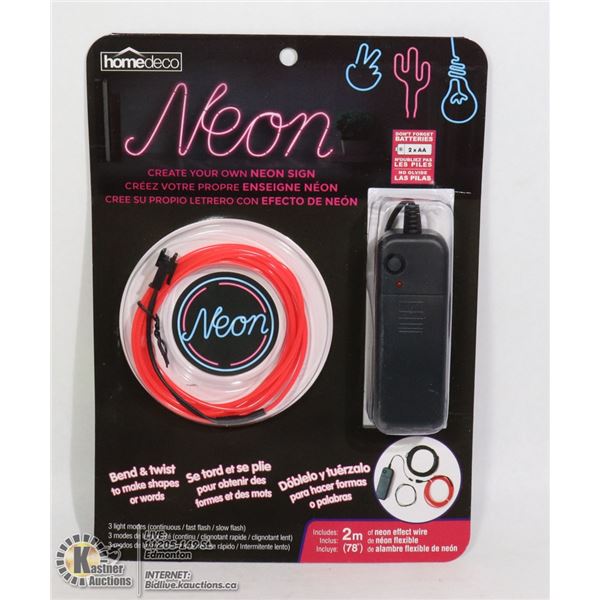 NEW CREATE YOUR OWN NEON SIGN (BATTERY POWERED)
