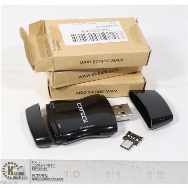 BUNDLE OF 3 USB CARD READER WITH OTG FUNCTION