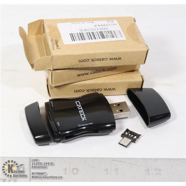 BUNDLE OF 3 USB CARD READER WITH OTG FUNCTION