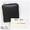 Image 1 : MENS KENNETH COLE CUFFLINKS & ZIPPERED WALLET-