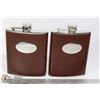 Image 1 : WISER'S WHISKEY FLASKS- 2- BRAND NEW