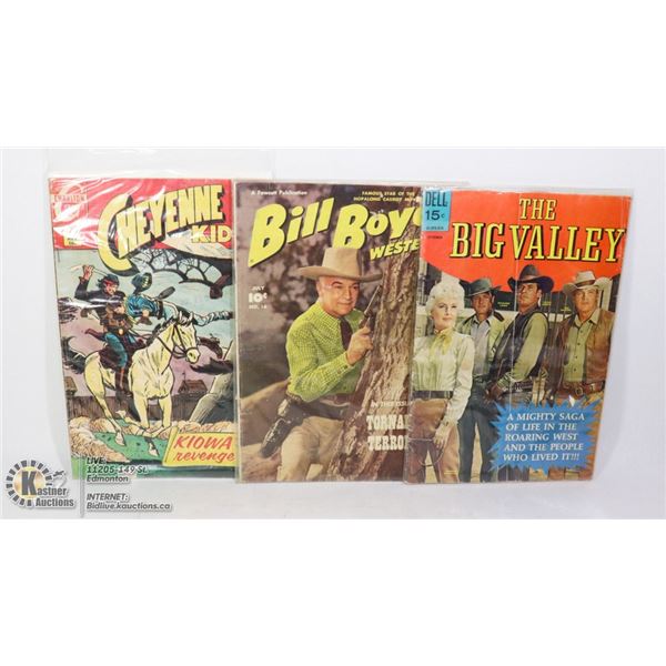 THREE 10/12/15 CENT VINTAGE COMICS