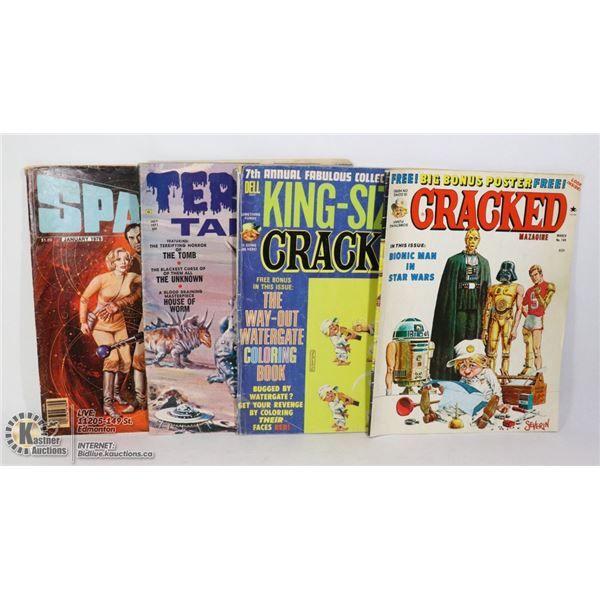 FOUR 1970'S MAGS - SPACE 1999, TERROR TALES & TWO