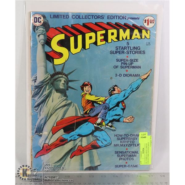 DC COMICS LARGE LIMITED COLLECTORS EDITION ISSUE