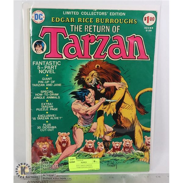 DC COMICS LARGE LIMITED COLLECTORS EDITION ISSUE