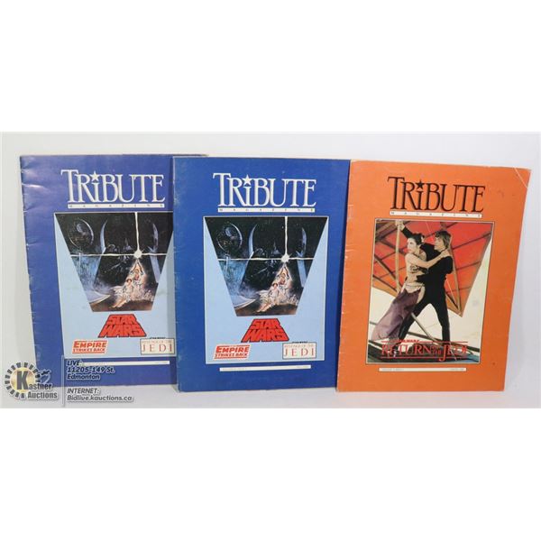 3 TRIBUTE MAGAZINE STAR WARS - RETURN OF THE JEDI