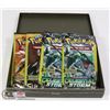 Image 1 : 4 SEALED POKEMON 3 CARD BOOSTER PACKS