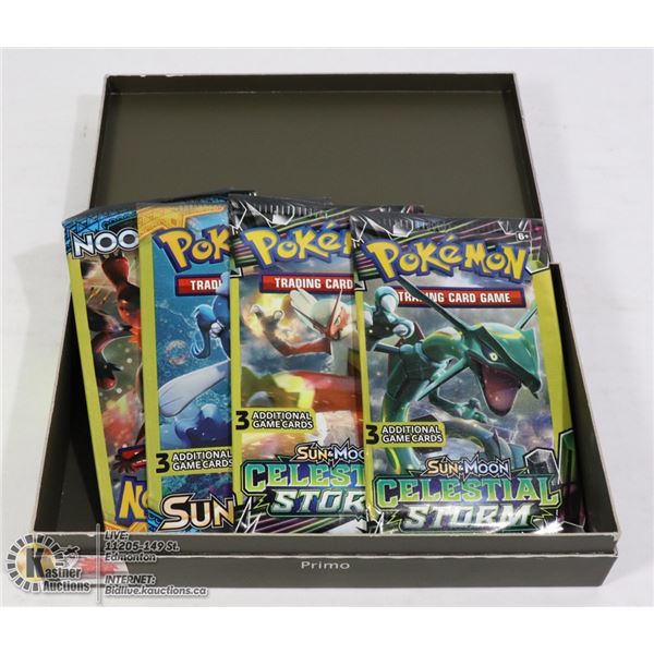 4 SEALED POKEMON 3 CARD BOOSTER PACKS