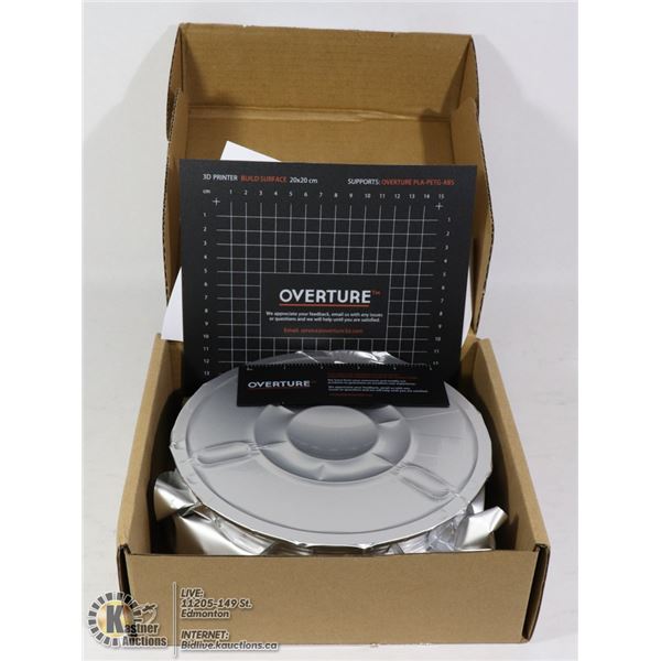 OVERTURE PETG 3D PRINTER FILAMENT (BLACK)