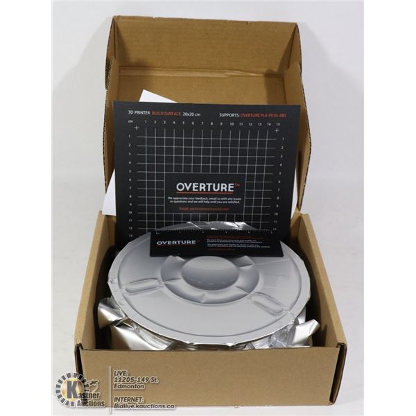 OVERTURE PETG 3D PRINTER FILAMENT (BLACK)