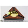 Image 1 : ASH-CA-3  DARK BURL FINISH - 3 CIGAR ASHTRAY