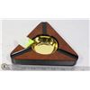 Image 1 : ASH-CA-3  DARK BURL FINISH - 3 CIGAR ASHTRAY