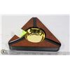 Image 1 : ASH-CA-3  DARK BURL FINISH - 3 CIGAR ASHTRAY