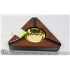 Image 1 : ASH-CA-3  DARK BURL FINISH - 3 CIGAR ASHTRAY