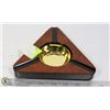 Image 1 : ASH-CA-3  DARK BURL FINISH - 3 CIGAR ASHTRAY