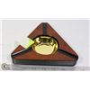 Image 1 : ASH-CA-3  DARK BURL FINISH - 3 CIGAR ASHTRAY