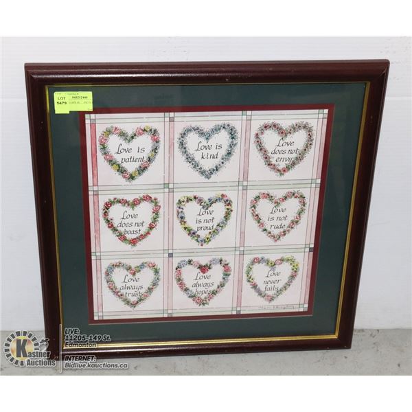 FRAMED LOVE IS…. PICTURE