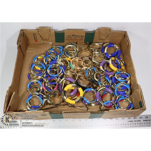 LARGE FLAT OF ASSORTED BRACELETS