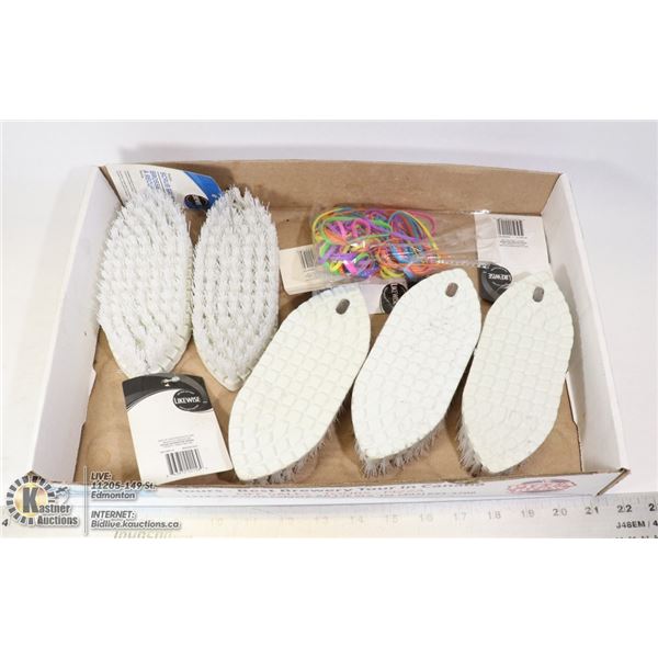 SCRUB BRUSHES 5 NEW