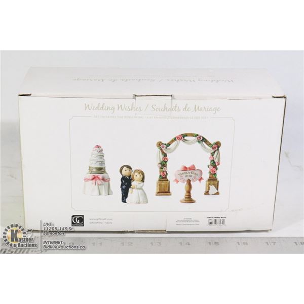 4PC WEDDING MINIATURE FIGURINE STARTER SET