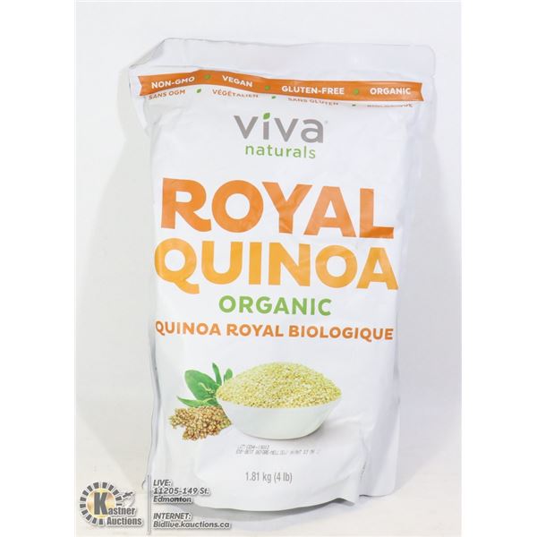 BAG OF VIVA NATURALS ROYAL QUINOA ORGANIC
