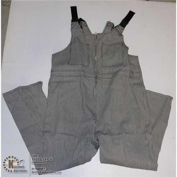 STRIPED BIB OVERALLS NEW SIZE 42