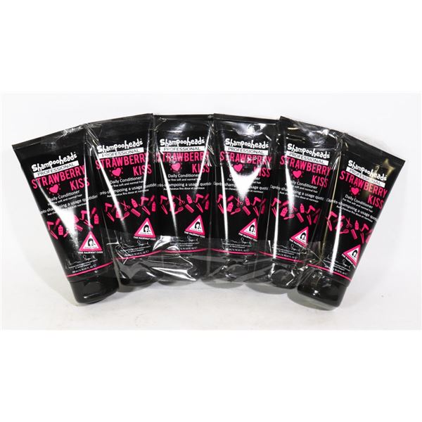 6 PACK SHAMPOOHEADS PROFESSIONAL STRAWBERRY KISS