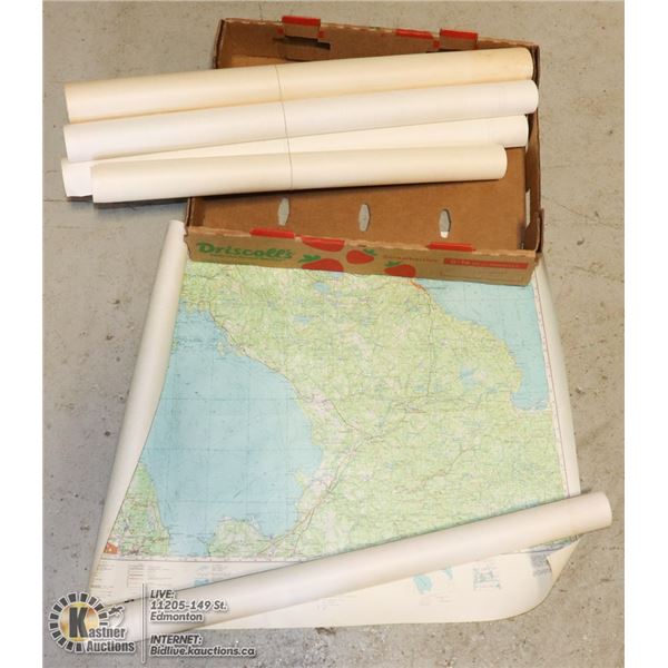 EIGHT OLD RUSSIAN CCCP MAPS.