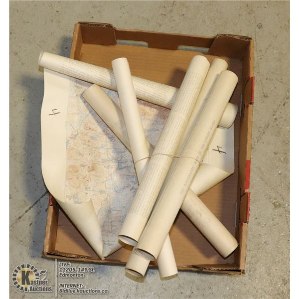 SIX 1930'S & 1940'S US ARMY CORP ENGINEER MAPS