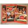 Image 1 : 3 VINTAGE COCA COLA ADVERTISING POSTERS
