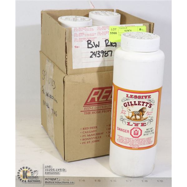 GILLETT'S LYE 3 FULL CONTAINERS